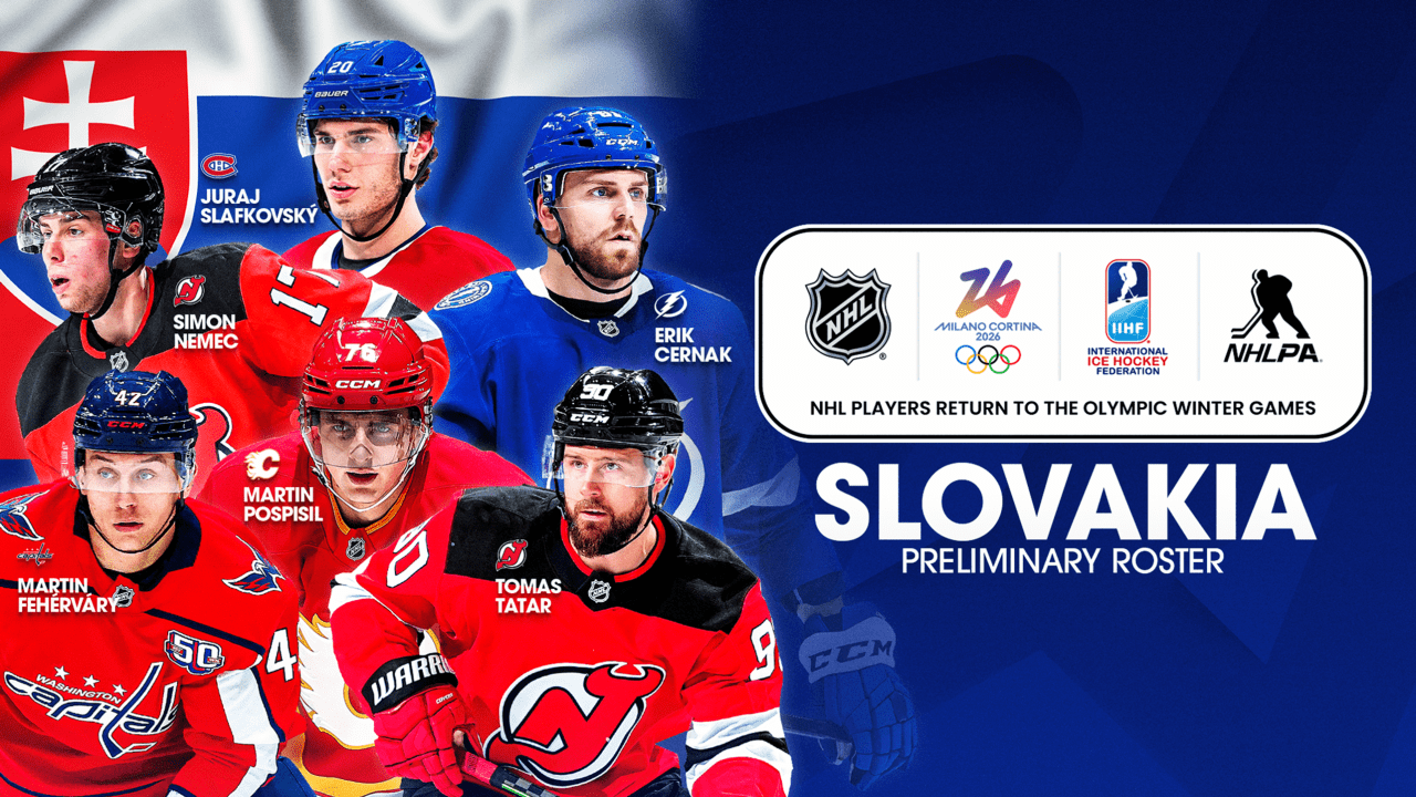 Slovakia names 1st 6 players to preliminary Olympics roster